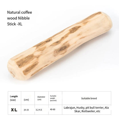 Heavy Duty Canine Coffee Wood Chew Toys, Natural Puppy Chew Sticks, Dog Chew Stick Toys