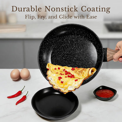 25-Piece Nonstick Ceramic Cookware Set, Healthy & Induction Compatible