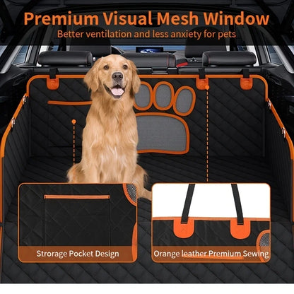Pet Dog Seat Cover, Hammock Heavy Duty Scratch Resistant Anti Slip Durable Soft Pet Rear Seat Cover for Cars