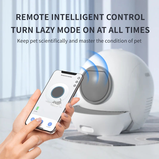 Automatic Cat Litter Box Large WIFI Controlled Cleaning Intelligent Luxury Cat Litter Pan