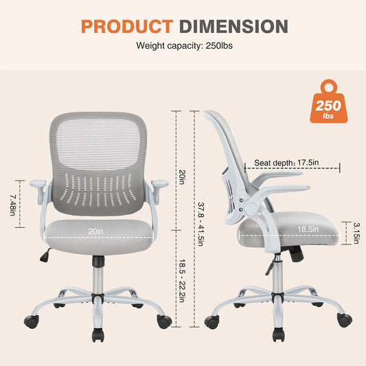 Mesh Backrest Office Desk Chair Adjustable Height Computer Rolling Work Swivel Gaming Chairs