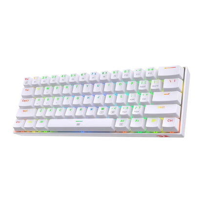 Redragon K630 Dragonborn Hot Swappable 60% Wired Vibrant RGB LED USB Gaming 61 Keys Mechanical Keyboard
