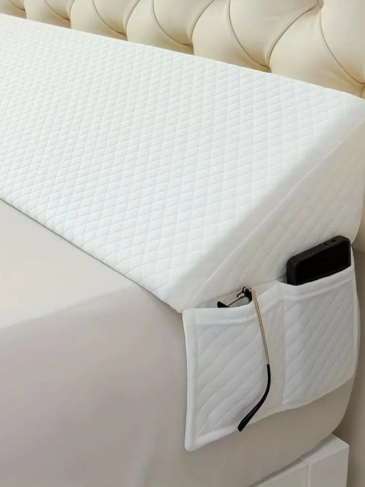 Bed Wedge Pillow - Adjustable 0-7" Gap Filler for Headboard & Mattress/Wall, Backrest
