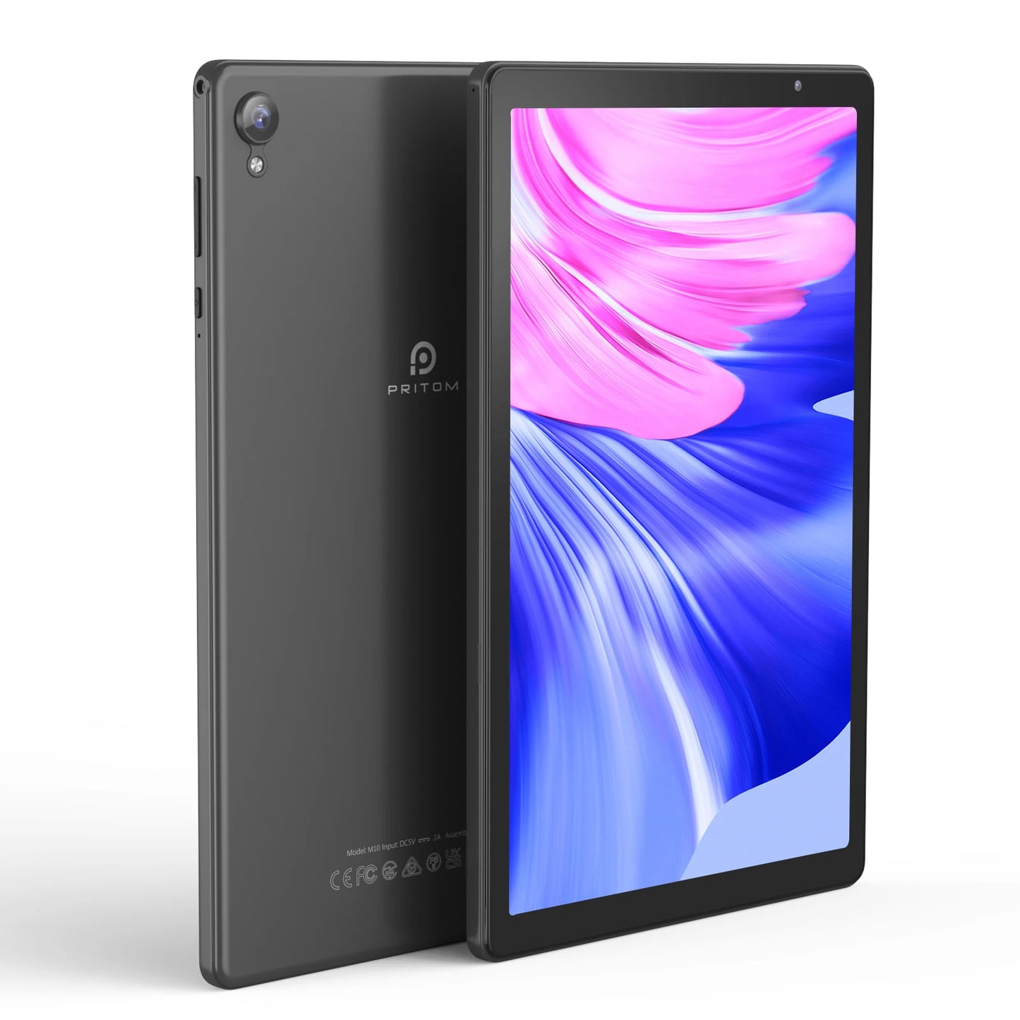 PRITOM Tablet 10-inch Android 12 32GB ROM 512GB Expand Tablets, 2GB RAM Wi-Fi 6 Tablet PC with 1.6GHz Quad Core CPU