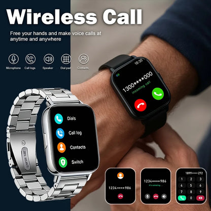 Smart Watch - Multi-Function Fitness Tracker with Call/Message/Weather/Alarm/Remote Camera Control,