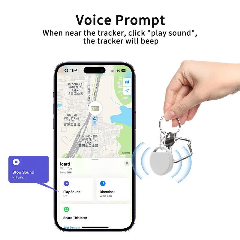 Air tag Smart Bluetooth Tracker Tag Works with Find My APP (iOS Only) Search Locator Device