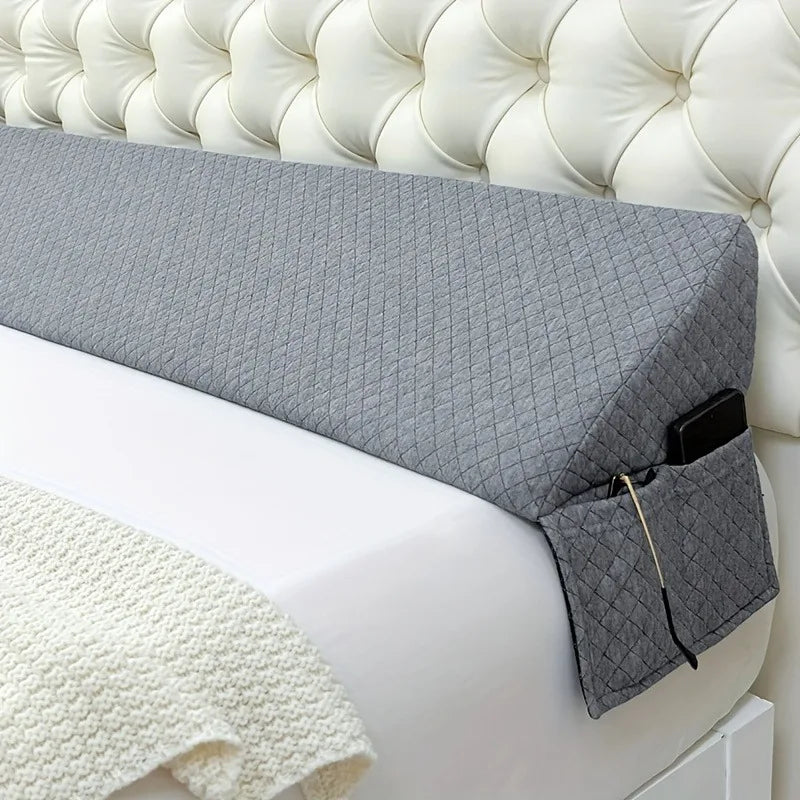 Bed Wedge Pillow - Adjustable 0-7" Gap Filler for Headboard & Mattress/Wall, Backrest