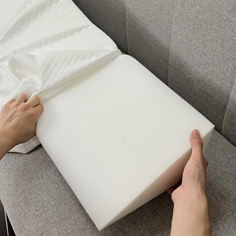 Bed Wedge Pillow - Adjustable 0-7" Gap Filler for Headboard & Mattress/Wall, Backrest