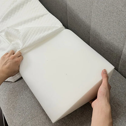 Bed Wedge Pillow - Adjustable 0-7" Gap Filler for Headboard & Mattress/Wall, Backrest