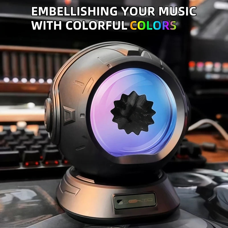 Dancing Ferrofluid Speaker with 2 Adjustable Modes and Colorful Lights