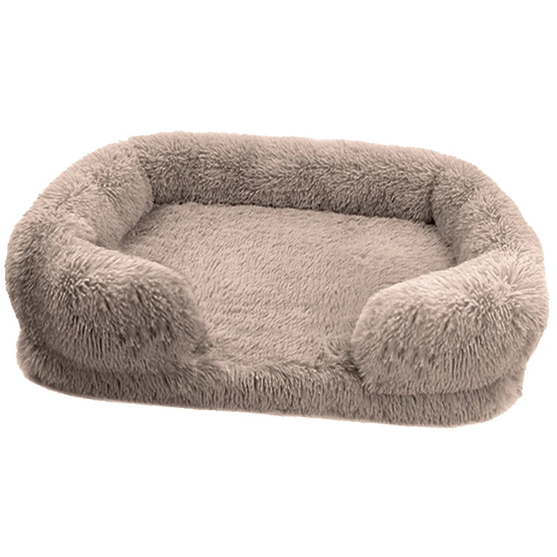 Thickened orthopedic dog bed for large dogs, easy to remove and wash plush cover
