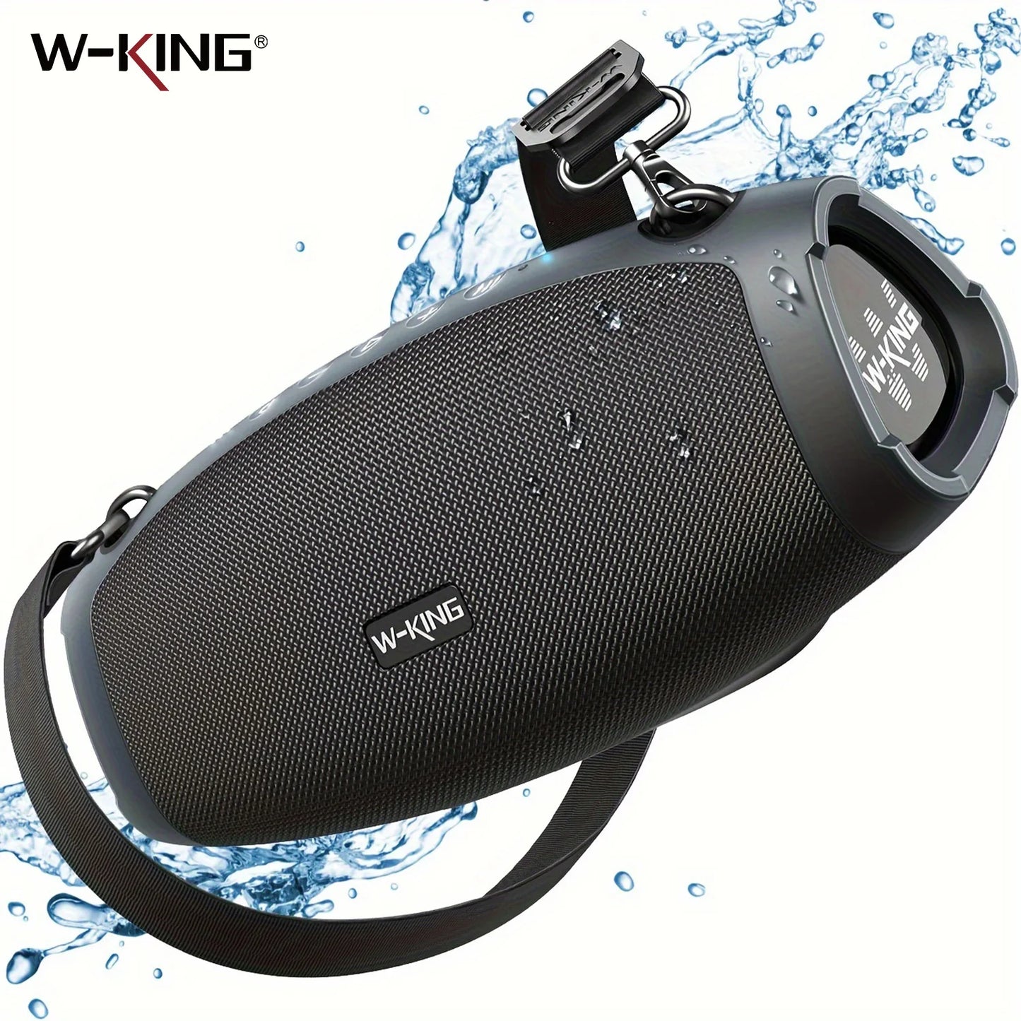 70W Waterproof Portable Loud Bluetooth Speaker, Wireless Outdoor Boombox Subwoofer Triple Passive
