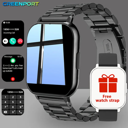 Smart Watch - Multi-Function Fitness Tracker with Call/Message/Weather/Alarm/Remote Camera Control,