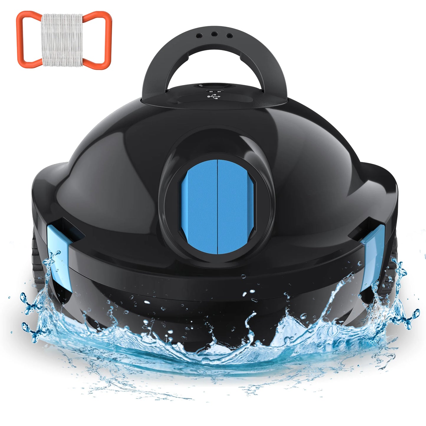 INSE Y10 Cordless Robotic Pool Cleaner,90 Mins Runtime, Self-Parking Up to 65ft/1100 Sq.Ft
