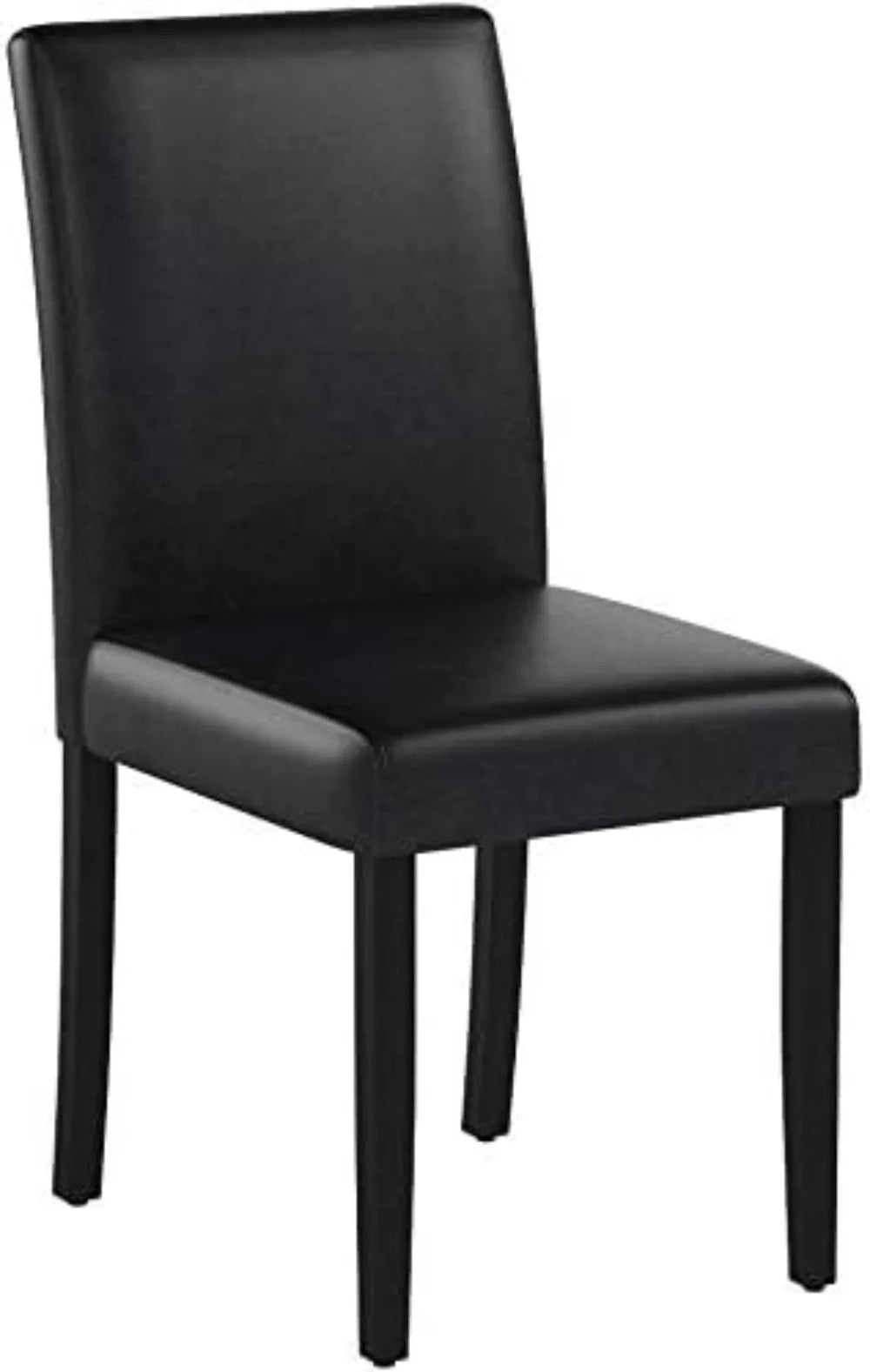 Dining Chairs Set of 4, Dining Room Chairs, Side PU Cushion Chairs with Waterproof Surface and Wood Legs