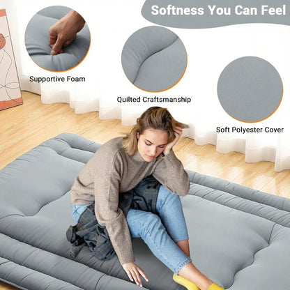 Floor Mattress Futon Mattress,3 '' Thicken Daybed Futon Roll Up, Portable & Foldable Tatami Mat For Sofa Lounger