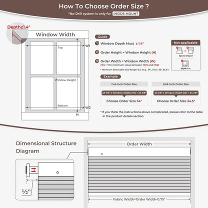 No Drill Blinds for Windows Blackout Cordless Cellular Shades Honeycomb Blinds Pull Down, Free Stop Easy Install