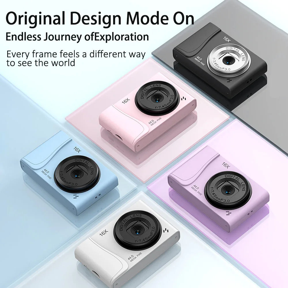 Retro CCD 24 Million Pixels Camcorder 4K Digital Camera 16x Zoom Compact Cameras Auto Focus