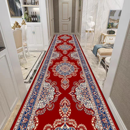 Retro Persian Style Living Room Hall Carpet Stairway Hallway Stairs Home Decor Corridor Aisle Runner Rug Kitchen Mat Customized