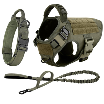 Large Dog Harness And Leash Set Pet Training Walking Vest Dog Harness And Collar For Medium Large Dogs