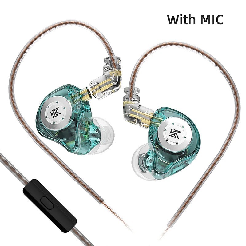 O 10mm Dual Magnetic Circuit Dynamic Drive Earphone HIFI Bass Earbud Sport Noise Cancelling Headset
