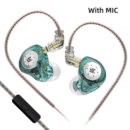O 10mm Dual Magnetic Circuit Dynamic Drive Earphone HIFI Bass Earbud Sport Noise Cancelling Headset