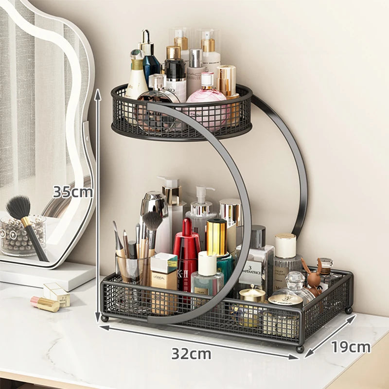 1PC Makeup Storage Rack Cosmetic, Organizing Box Multi-layer Skincare Lightweight No-Installation