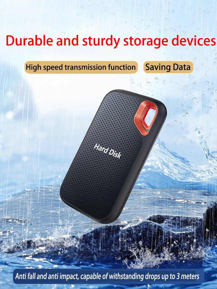 SSD 128TB High Speed External Hard Drive 1TB Hard Disk 2TB 4TB USB 3.1 Storage Device for Laptop/PC/Phone