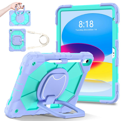Rugged Armor Kids Case For iPad 10th Air 5 4 10.9 Air 11 2025 13 2024 10.2 8th 9th 9.7 Generation Tablet Stand Shockproof Cover