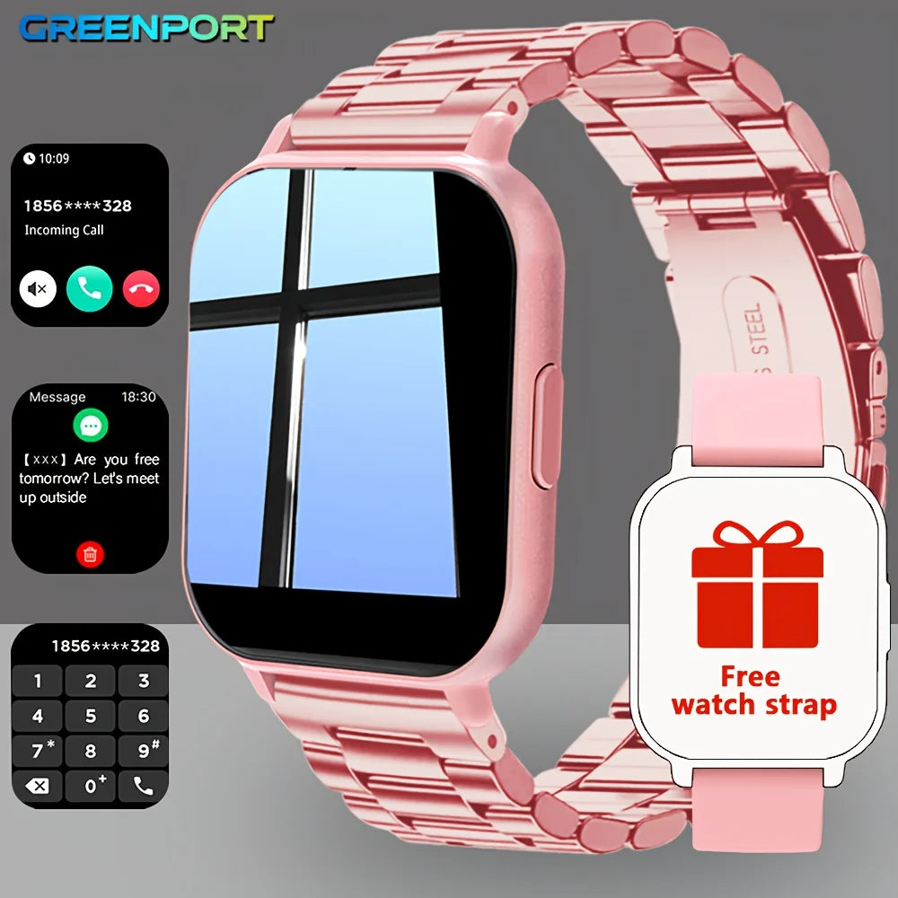 Smart Watch - Multi-Function Fitness Tracker with Call/Message/Weather/Alarm/Remote Camera Control,