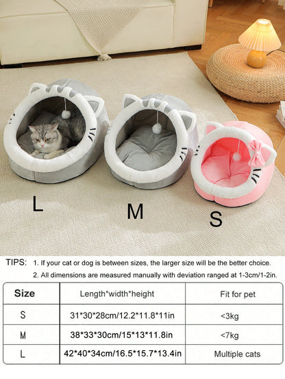 Universal Cat Bed Cat House Soft And Comfortable Pet Bed Puppy Sleeping Bag Pet Supplies
