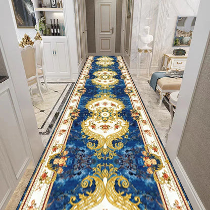 Retro Persian Style Living Room Hall Carpet Stairway Hallway Stairs Home Decor Corridor Aisle Runner Rug Kitchen Mat Customized