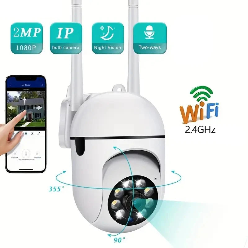 Wireless Monitoring Camera 360 degree intercom 1080P Home Security Camera Remote HD Night Vision Camera