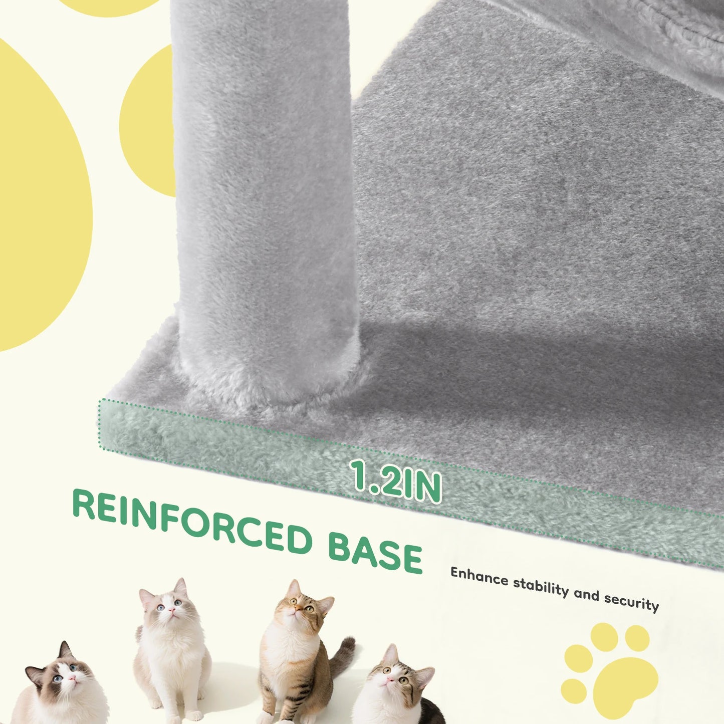 l Multi-Cat Climbing Tower for Pet Furniture Natural Sisal Scratching Posts Stable Pet House