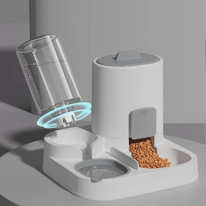 Two-in-one Food Smooth Large-Capacity Feeding and Drinking Water Bowl Cat Food Bowl Dog Bowl