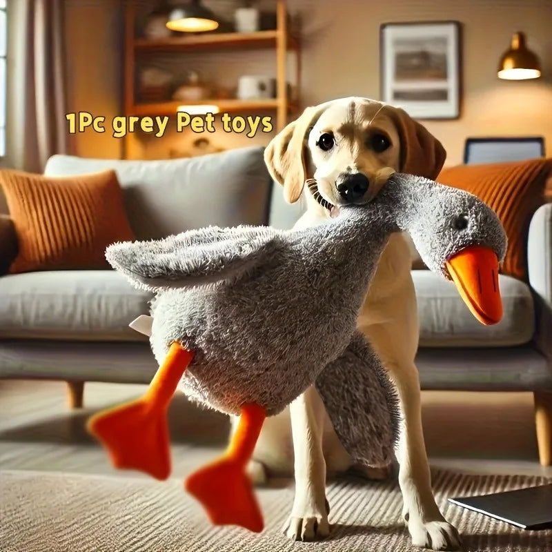 Soft Colorful Duck Plush Toy for Cats Dogs Relax Pet Companion Anxiety-Relieving Dog Buddy Energy Release