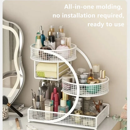 1PC Makeup Storage Rack Cosmetic, Organizing Box Multi-layer Skincare Lightweight No-Installation