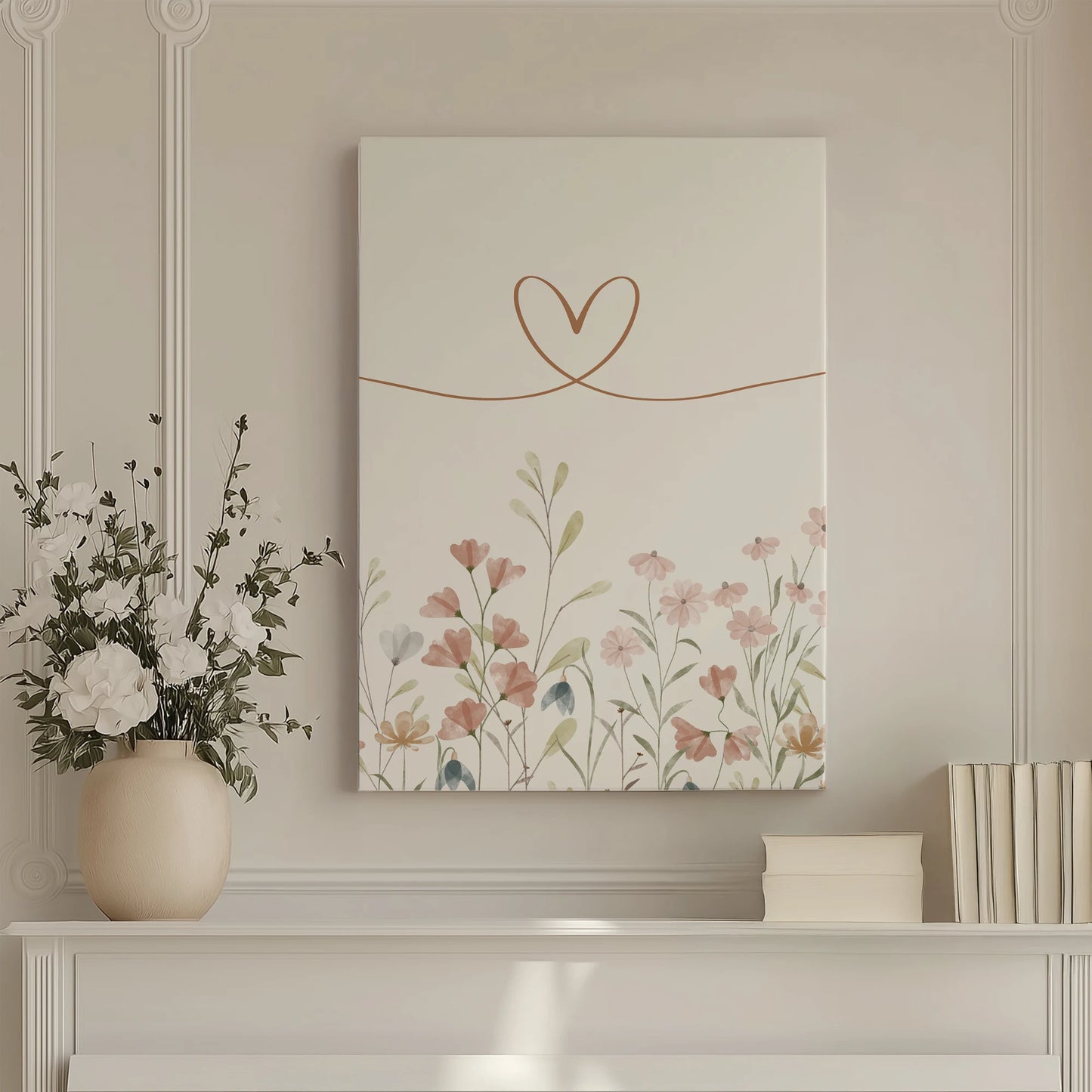 Wildflower Nursery Flower Wall Art Prints Canvas Painting Poster Picture For Living Bedroom Home Decor