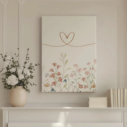 Wildflower Nursery Flower Wall Art Prints Canvas Painting Poster Picture For Living Bedroom Home Decor