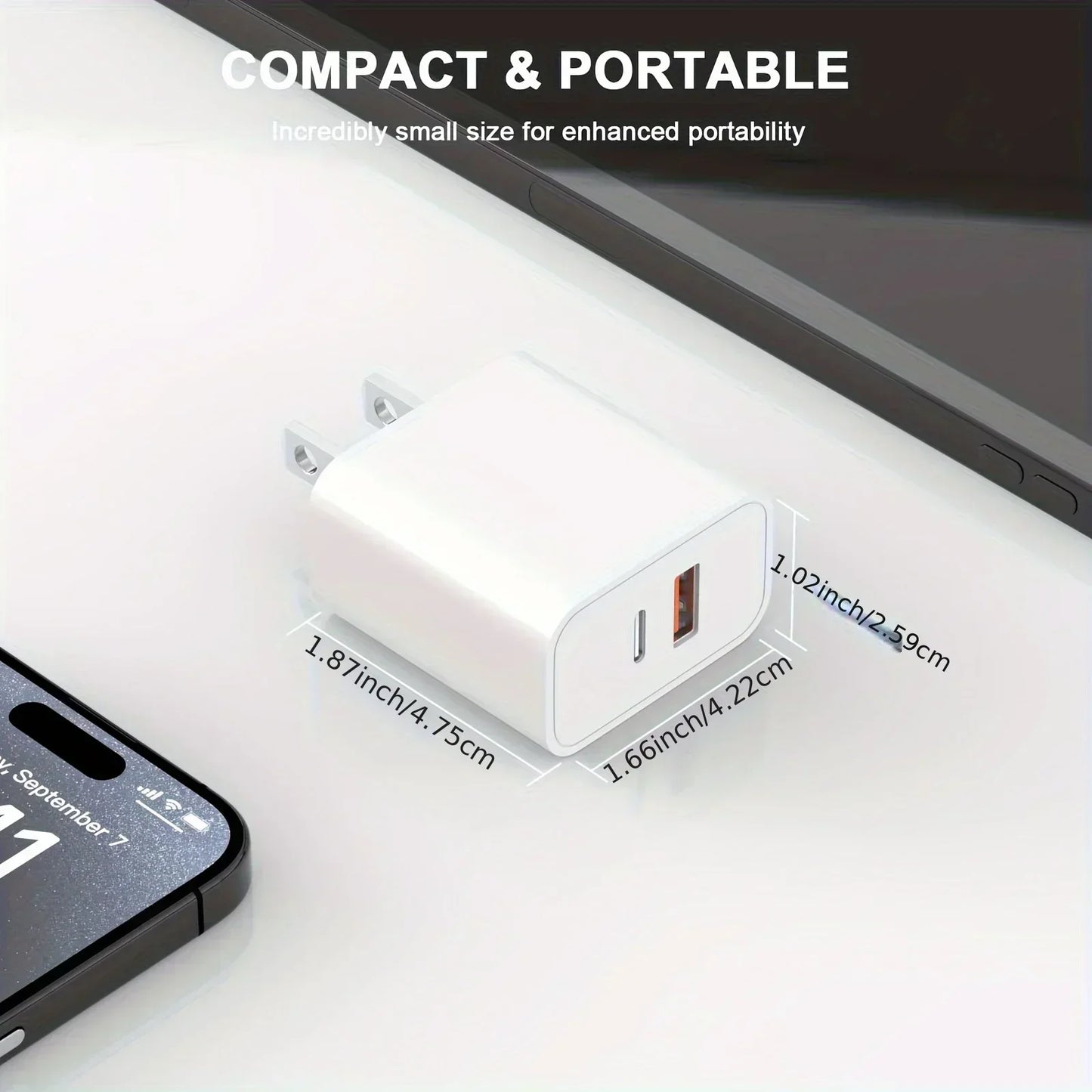 40W Quick Dual Port Charger For IPhone Charger With 6FT Lightning Cord Compatible For IPhone 14 13 12 11 Pro Max