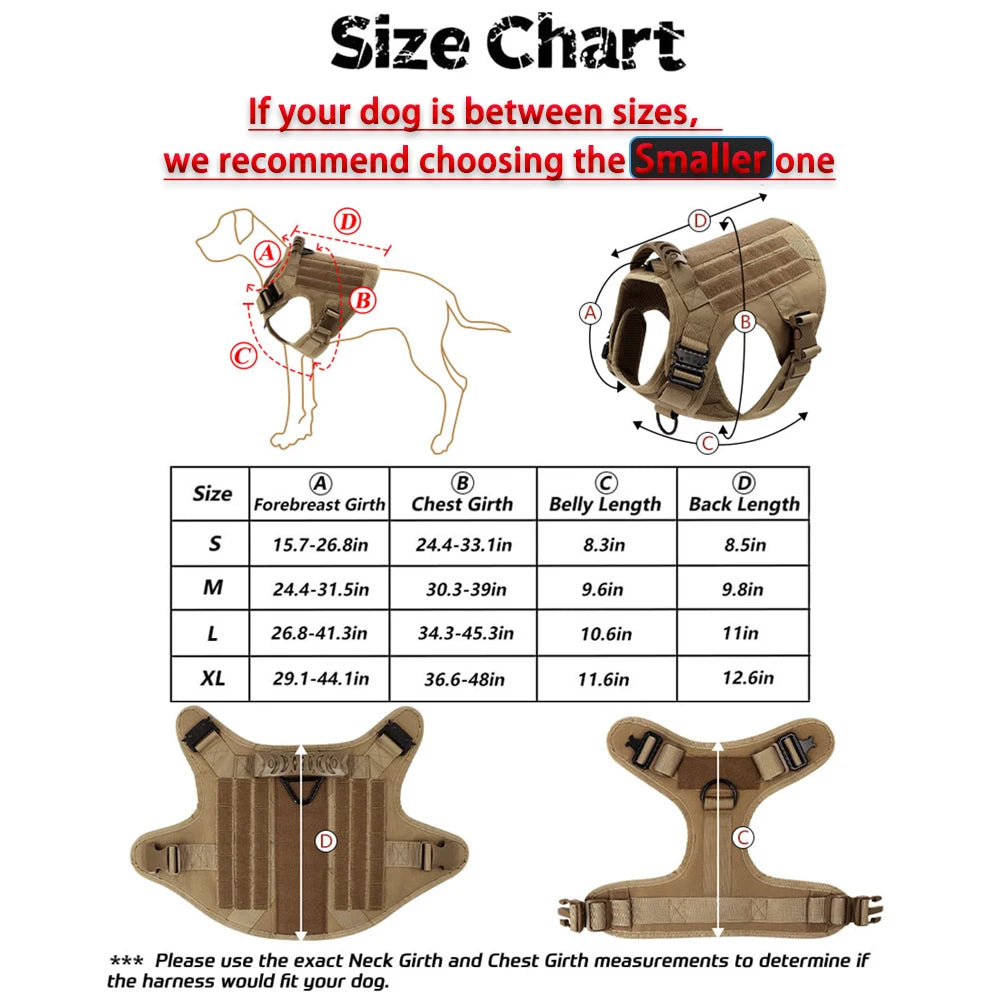 Large Dog Harness And Leash Set Pet Training Walking Vest Dog Harness And Collar For Medium Large Dogs