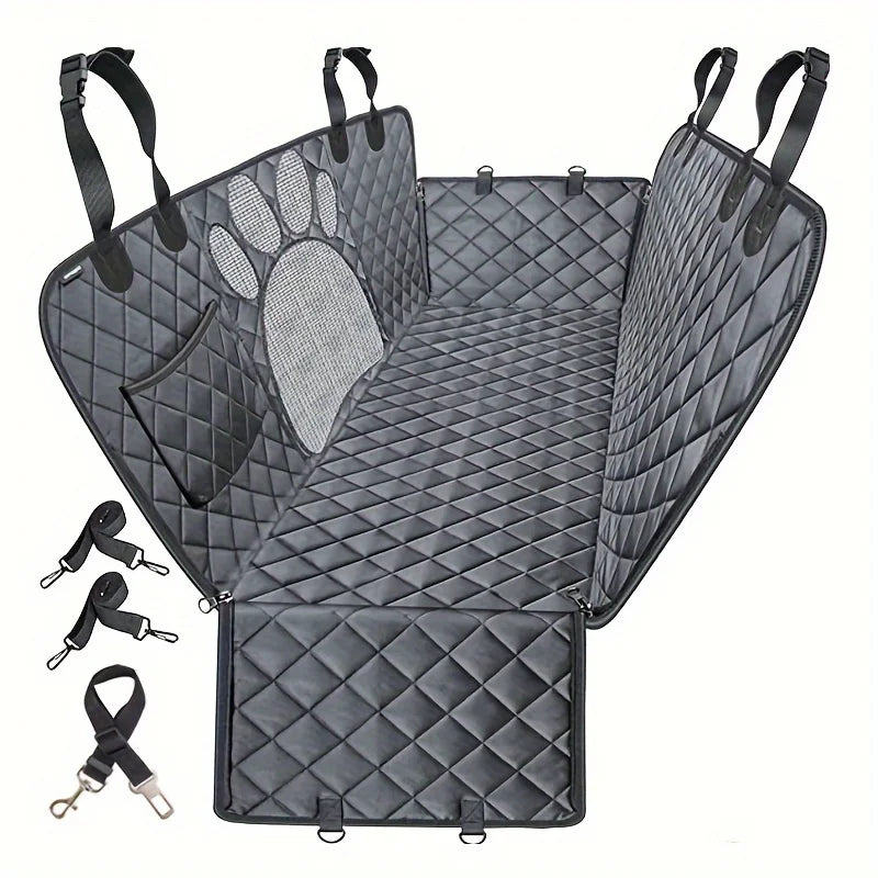 Pet Dog Seat Cover, Hammock Heavy Duty Scratch Resistant Anti Slip Durable Soft Pet Rear Seat Cover for Cars