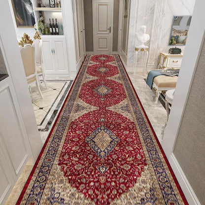 Retro Persian Style Living Room Hall Carpet Stairway Hallway Stairs Home Decor Corridor Aisle Runner Rug Kitchen Mat Customized