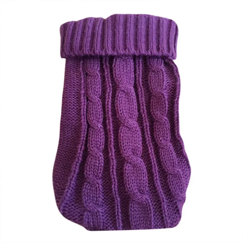 Dog Winter Clothes Knitted Pet Clothes For Small Medium Dogs Chihuahua Puppy Pet Sweater