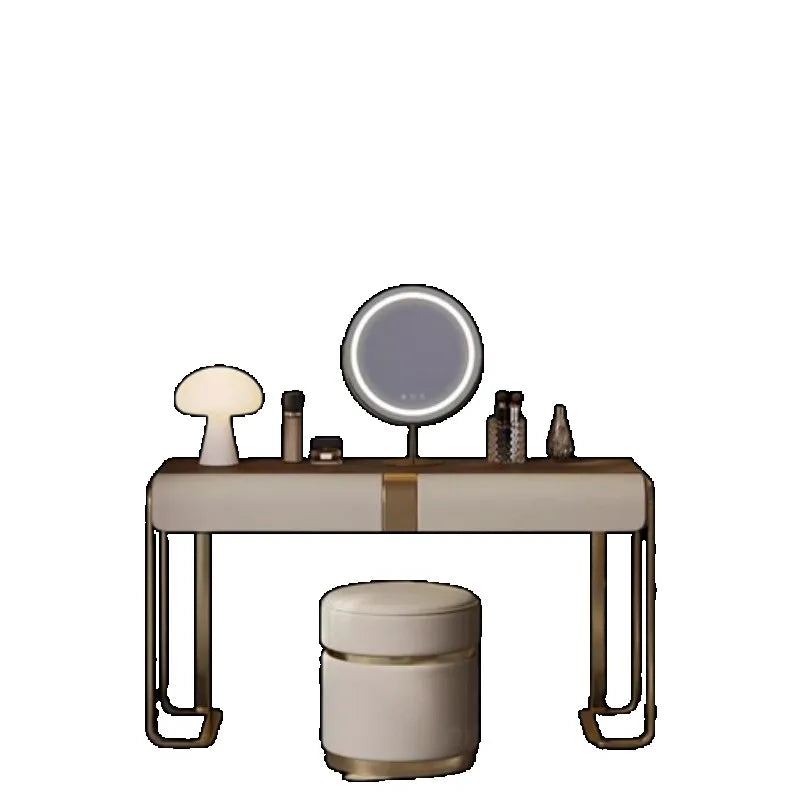 Bedroom Led Light Dressing Table Mirror Luxury Drawer European Dressing Table Girls Makeup