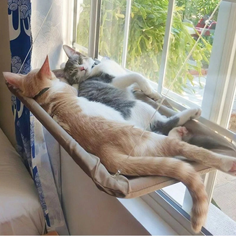 Hammock Aerial Hanging Cat Bed Climbing Frame Sunny Window Seat Nest Bearing 20kg Pet Accessories
