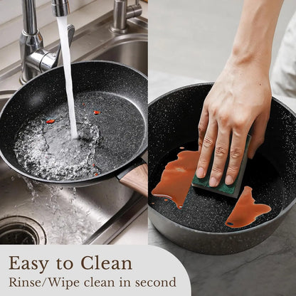 25-Piece Nonstick Ceramic Cookware Set, Healthy & Induction Compatible