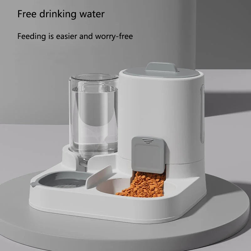 Two-in-one Food Smooth Large-Capacity Feeding and Drinking Water Bowl Cat Food Bowl Dog Bowl