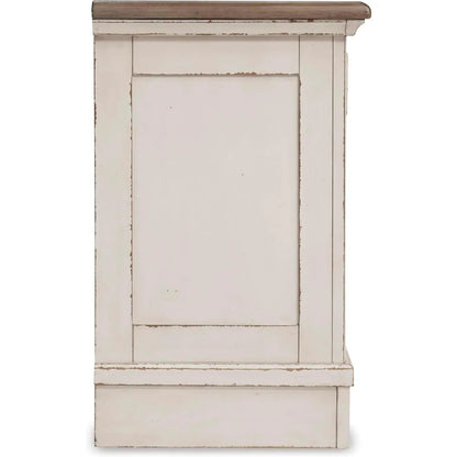 Realyn French Country 3 Drawer Nightstand with Electrical Outlets & USB Ports, 27.75" Tall