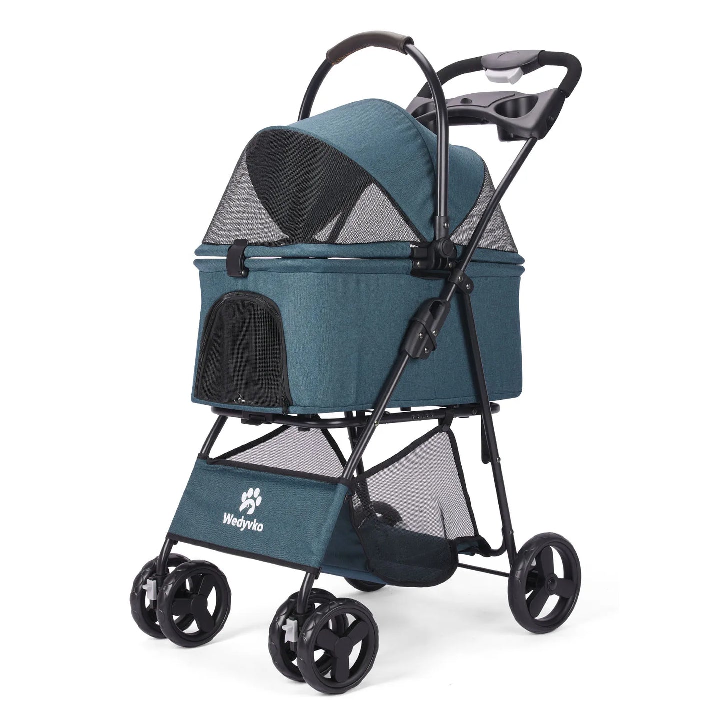 3 in 1 Pet Stroller with Removable Carrier, Folding Stroller for Small/Medium Dogs and Cats, Waterproof